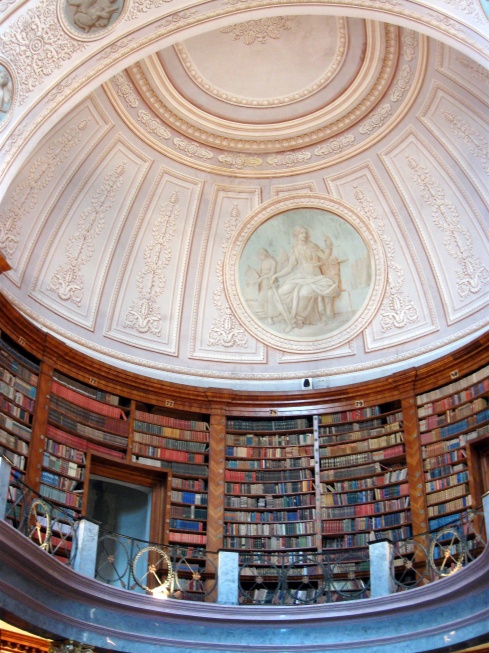The monastery's library with a Baroque dome.